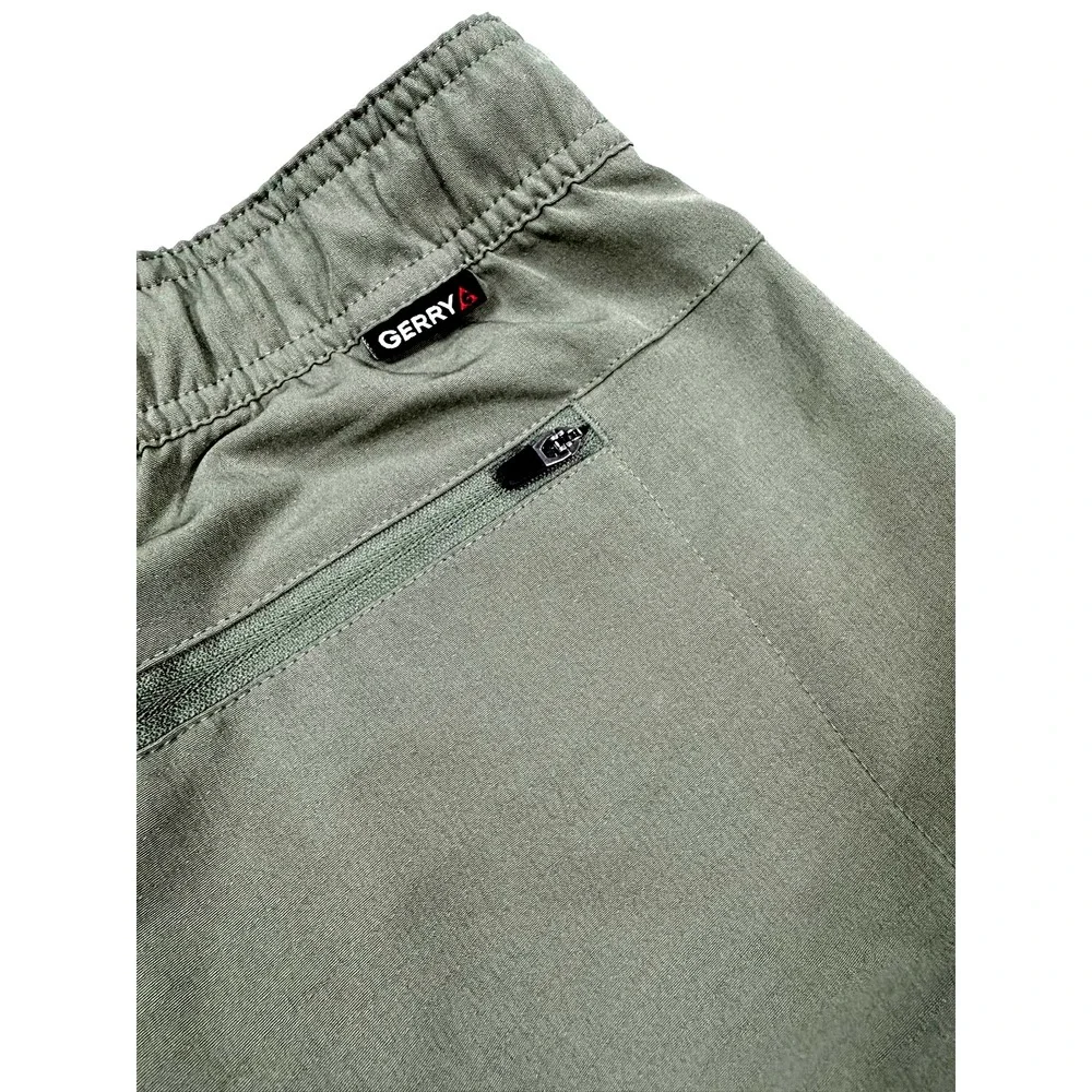 Gerry Men's Pull-On Trail Shorts XL Green Stretch Outdoor Hiking Active 1555147